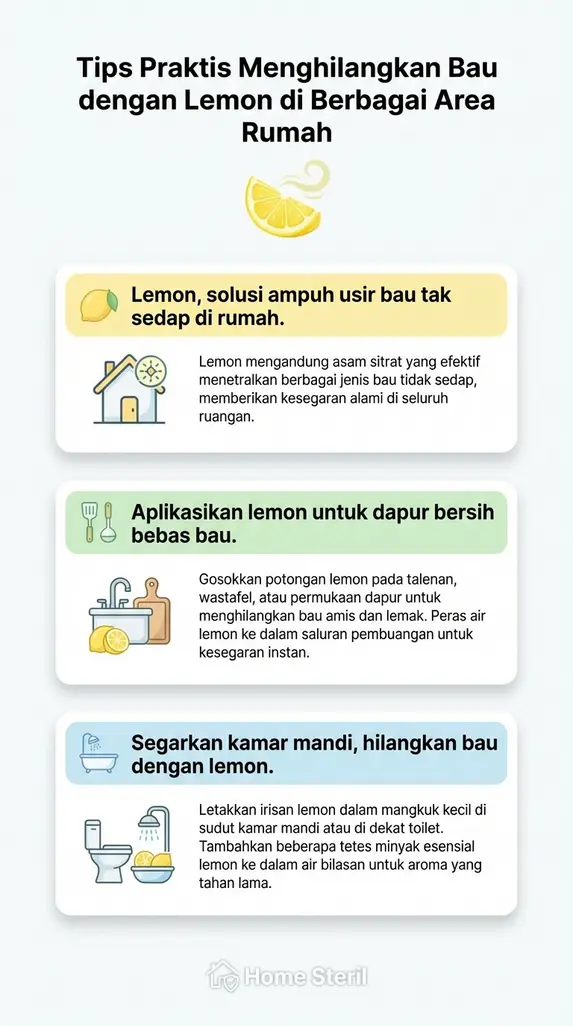 Tips Praktis Menghilangkan Bau dengan Lemon di Berbagai Area Rumah