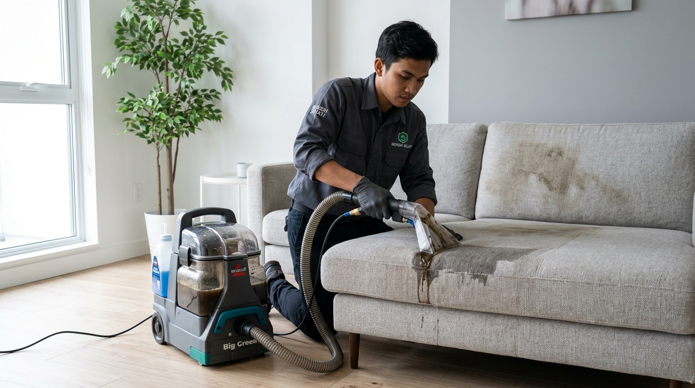 Cara Kerja Vacuum Extractor di Serat Sofa