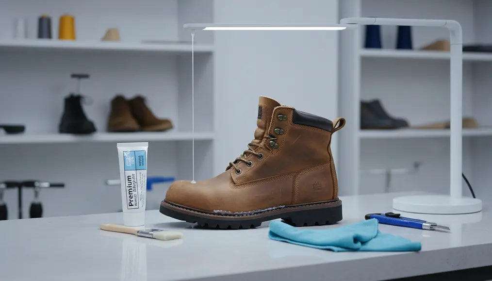 The North Face (TNF) & Caterpillar: Jahit Sol Boots Safety & Repair Outsole Rubber