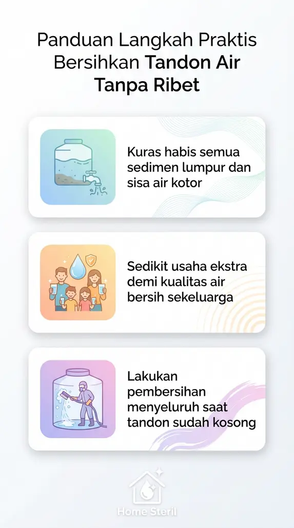 Panduan Langkah Praktis Bersihkan Tandon Air Tanpa Ribet