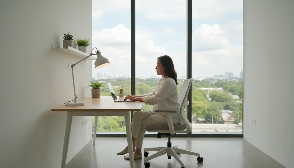 Desain Ergonomis dan Pencahayaan Produktif untuk Home Office Anda
