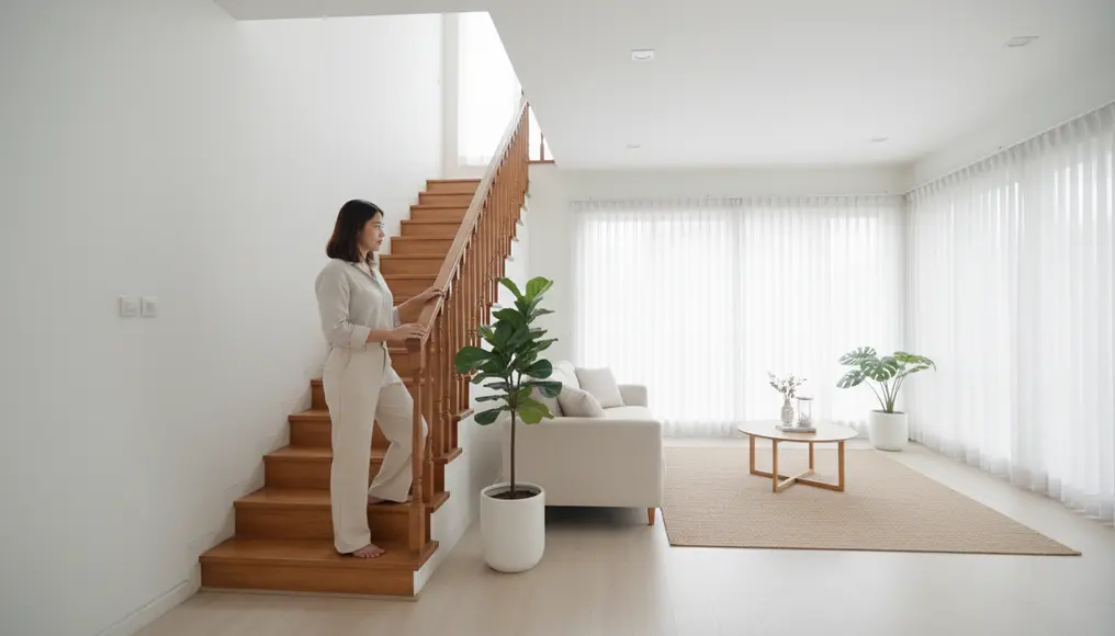 Renovasi Tangga Rumah: Ganti Railing & Trap Kayu Vinyl