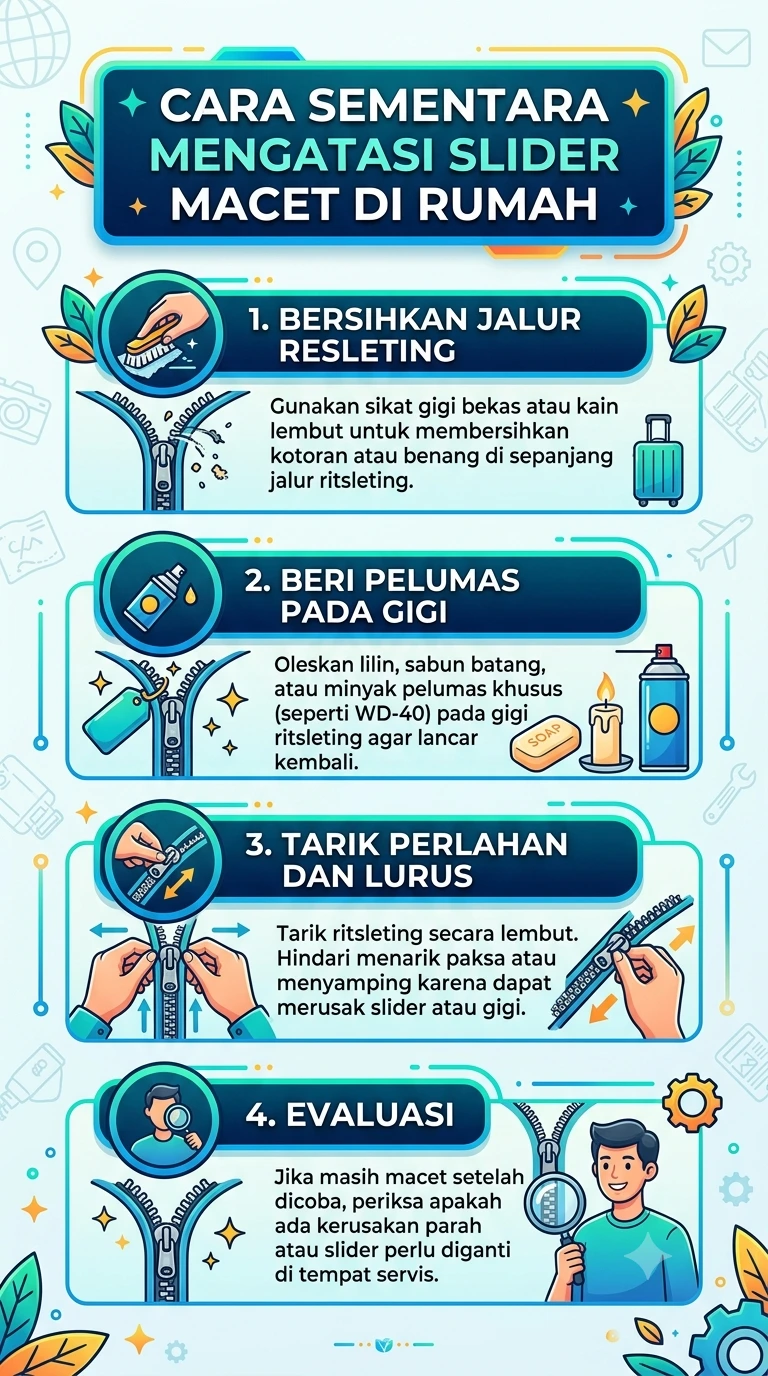Infografik : Cara Sementara Mengatasi Slider Macet di Rumah