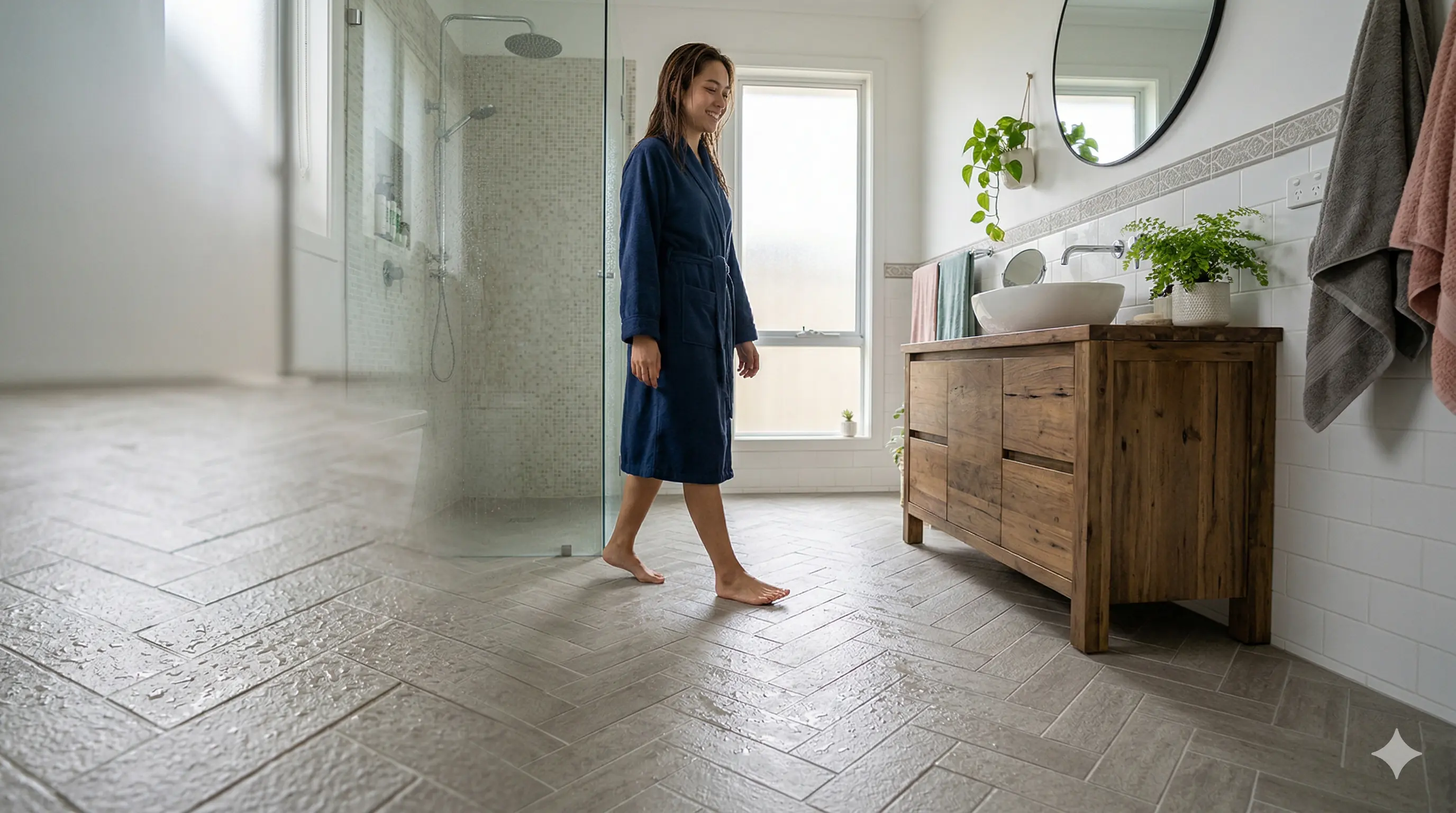 5 Merk Keramik Lantai Kamar Mandi Anti Licin yang Aman dan Estetik