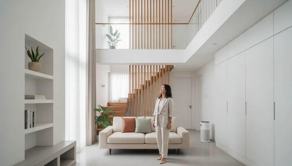 Desain Interior Rumah 2 Lantai dan Lahan Sempit