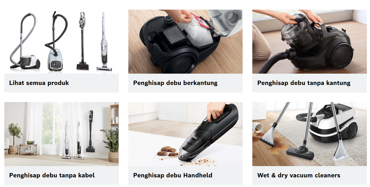1. Bosch: Rajanya Vacuum Cleaner Rumah Berteknologi Tinggi