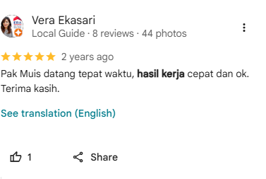 Review pelanggan home steril