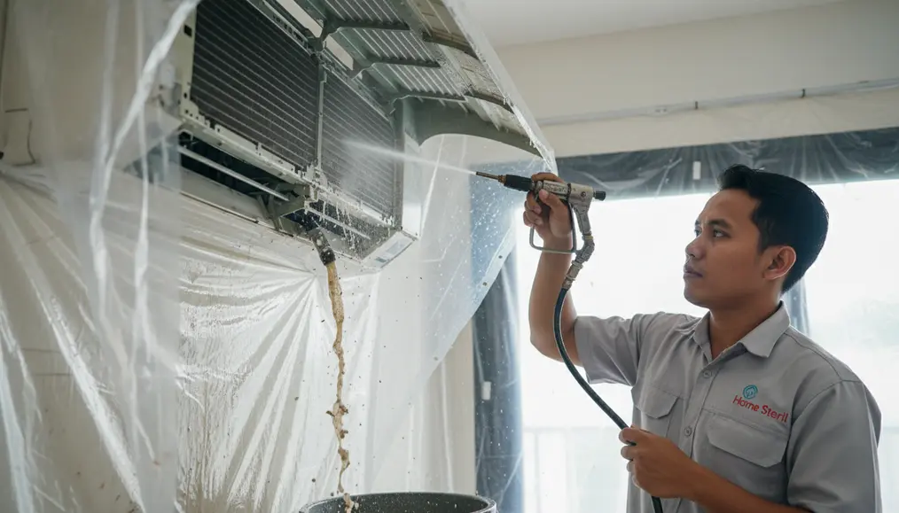 Proses Cuci AC Split yang Home Steril Lakukan: Bersih Maksimal, Tanpa Drama!