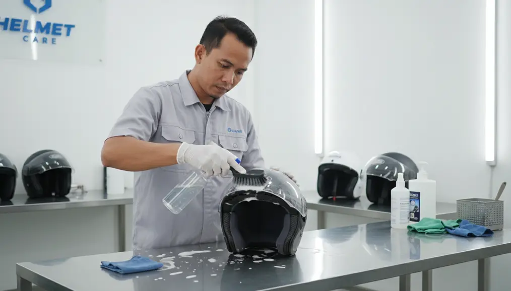 Cara Membersihkan Helm Sendiri vs. Jasa Cuci Helm Terdekat