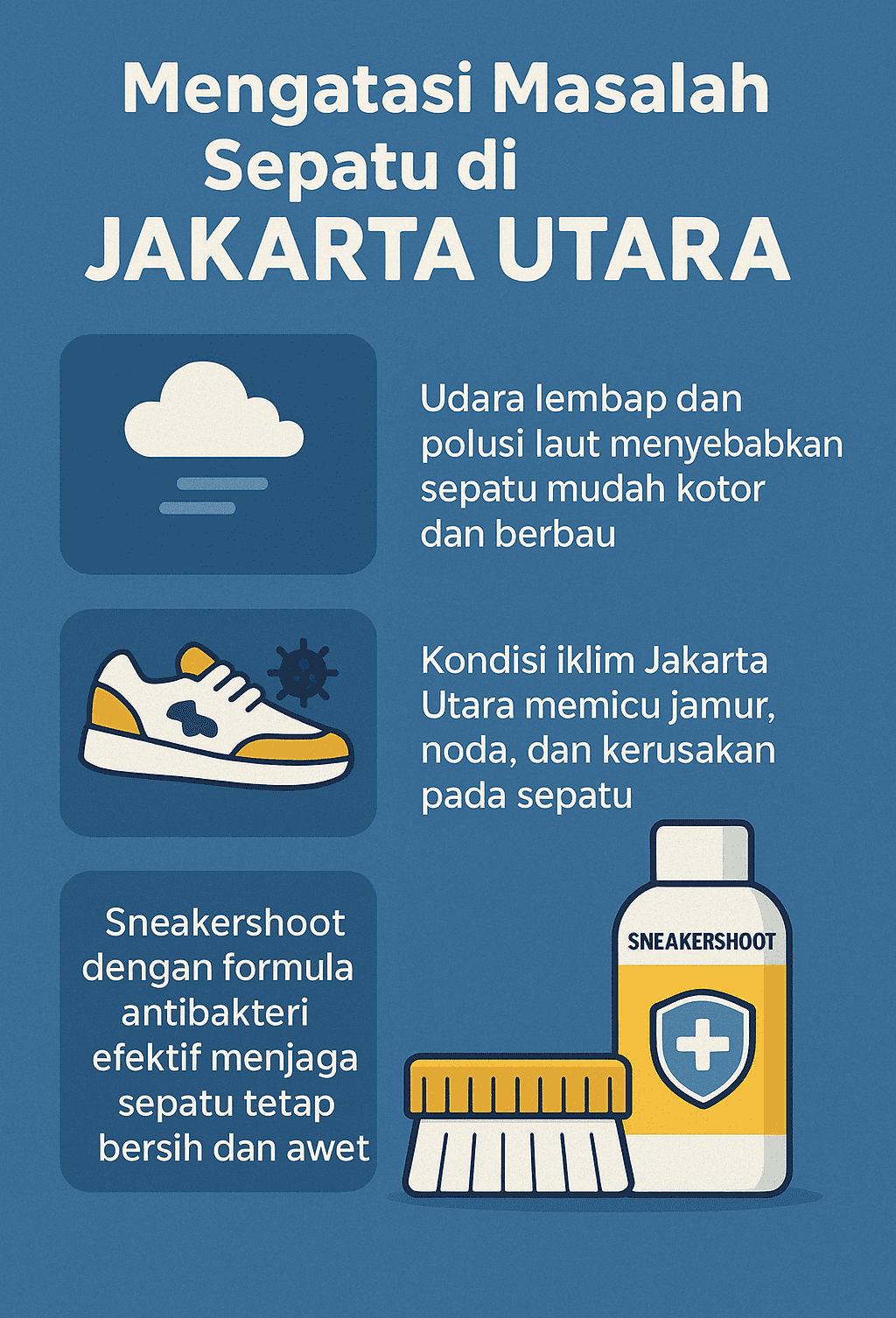 Infografik: Mengatasi Masalah Sepatu di Jakarta Utara
