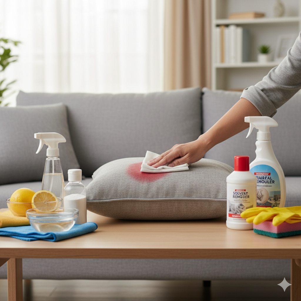 Bahan-Bahan Alami dan Kimiawi untuk Membersihkan Sofa dari Noda Lipstik