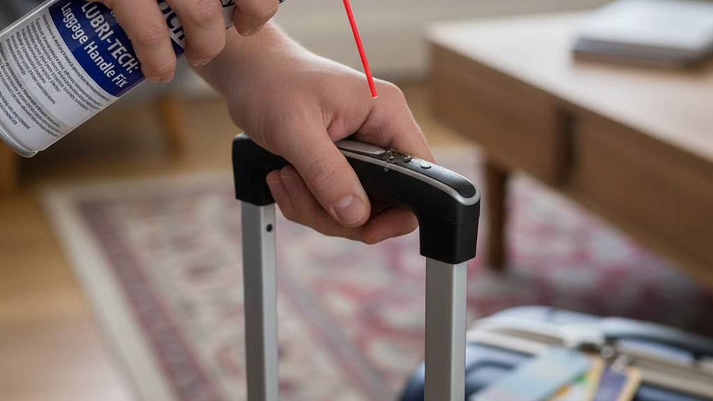 Tambahkan Pelumas pada Mekanisme Handle Koper (Jika Diperlukan)