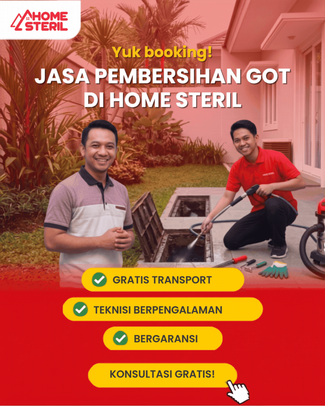 Jasa Pembersihan Got di Homesteril.com