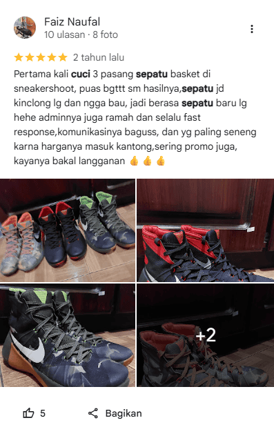 Ulasan Pelanggan Setia Sneakershoot.id