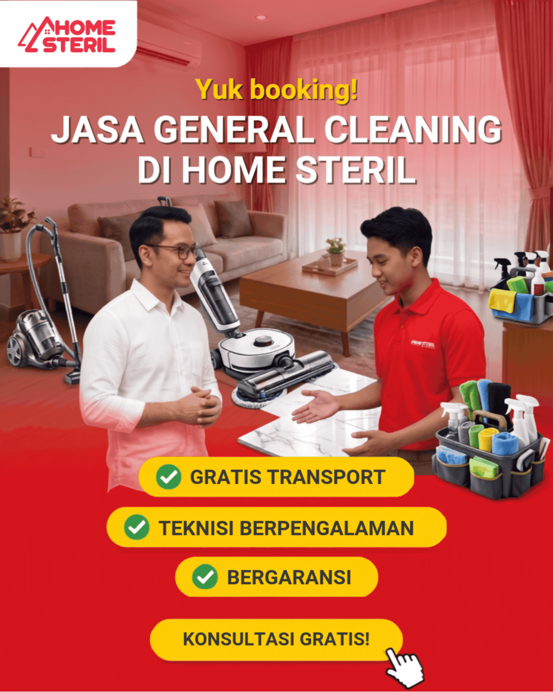 Jasa General Cleaning di Homesteril.com