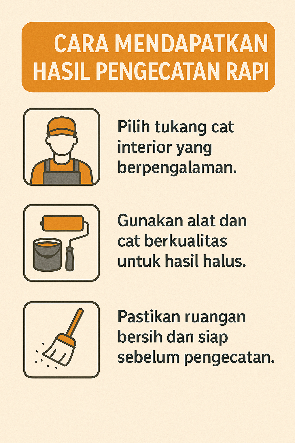 Infografik:Cara Mendapatkan Hasil Pengecatan Rapi