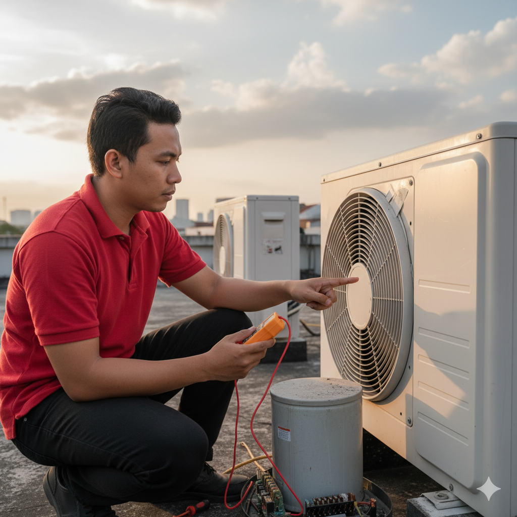 Keahlian Teknisi: Diagnosa Kapasitor & Blower 