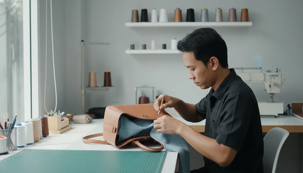 Proses Ganti Furing dan Pembersihan Interior Tas di Sneakershoot