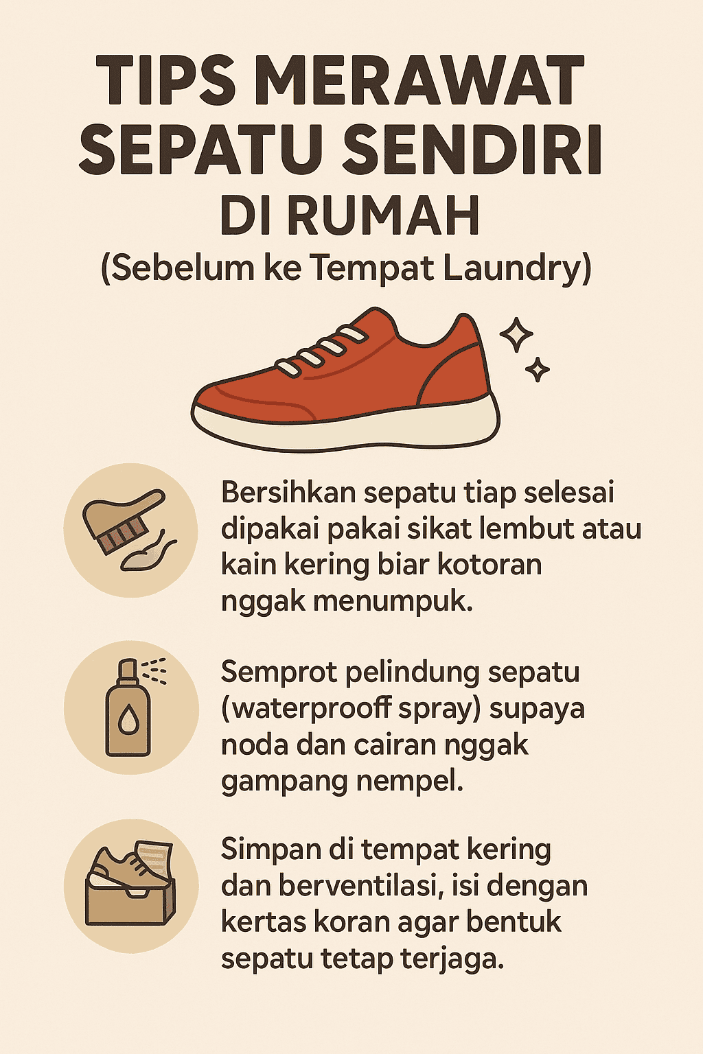 Tips Merawat Sepatu Sendiri di Rumah (Sebelum ke Tempat Laundry)