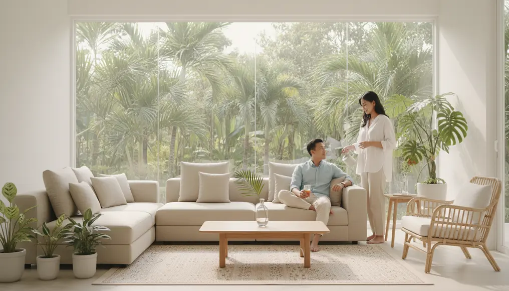 Desain Interior Rumah Tropis Minimalis yang Sejuk
