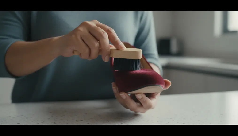 Persiapan Awal: Singkirkan Debu dan Kotoran pada Sepatu Beludru