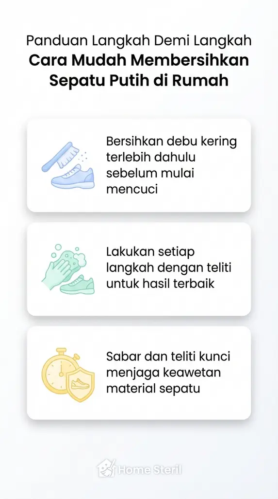 Panduan Langkah Demi Langkah Cara Mudah Membersihkan Sepatu Putih di Rumah
