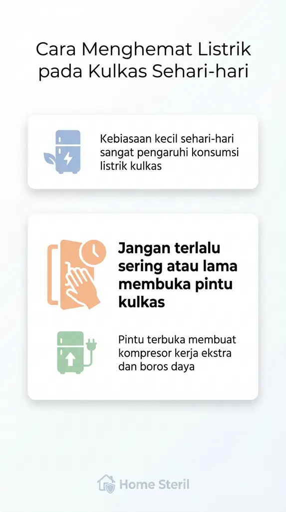 Cara Menghemat Listrik pada Kulkas Sehari-hari