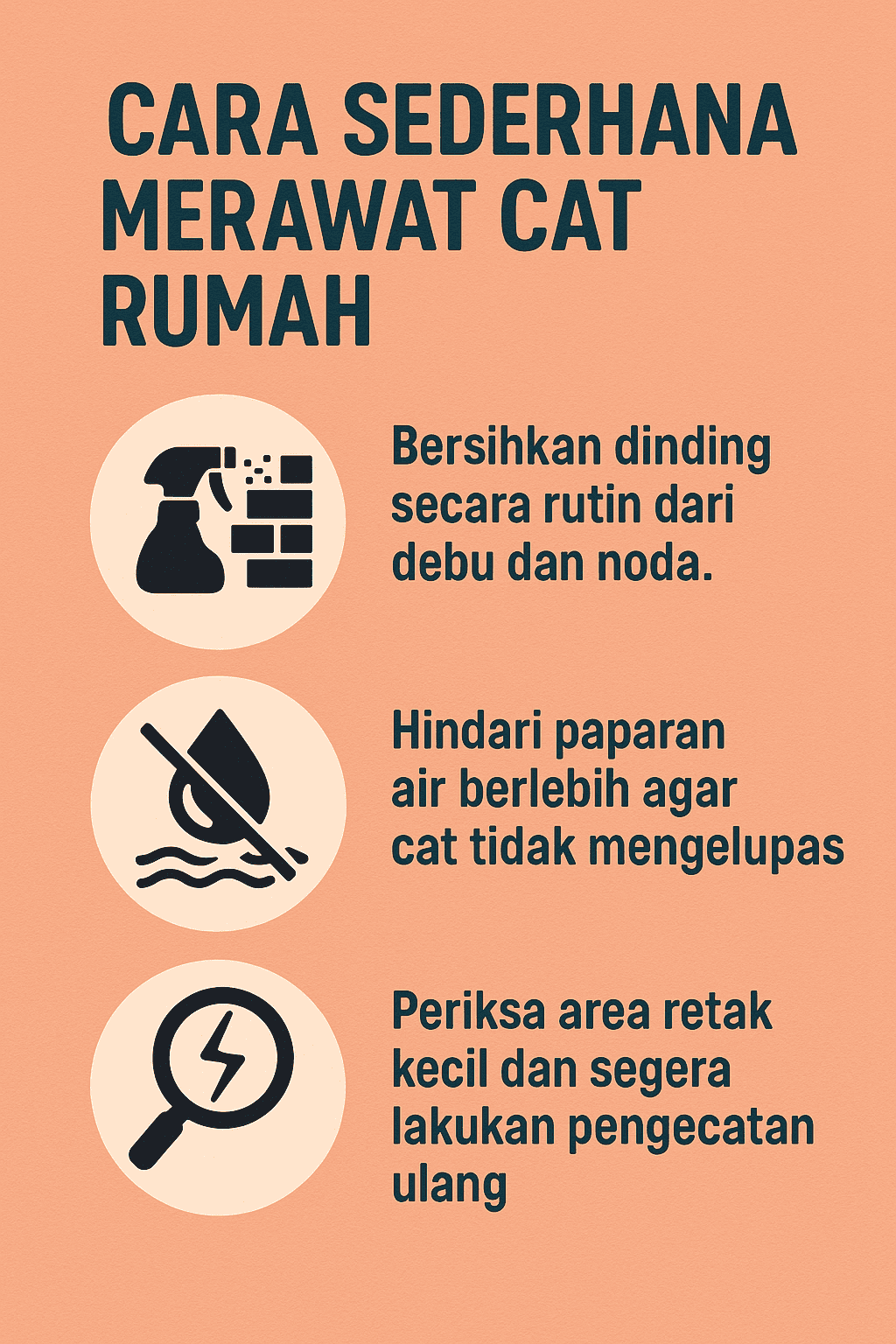 Infografik:Cara Sederhana Merawat Cat Rumah
