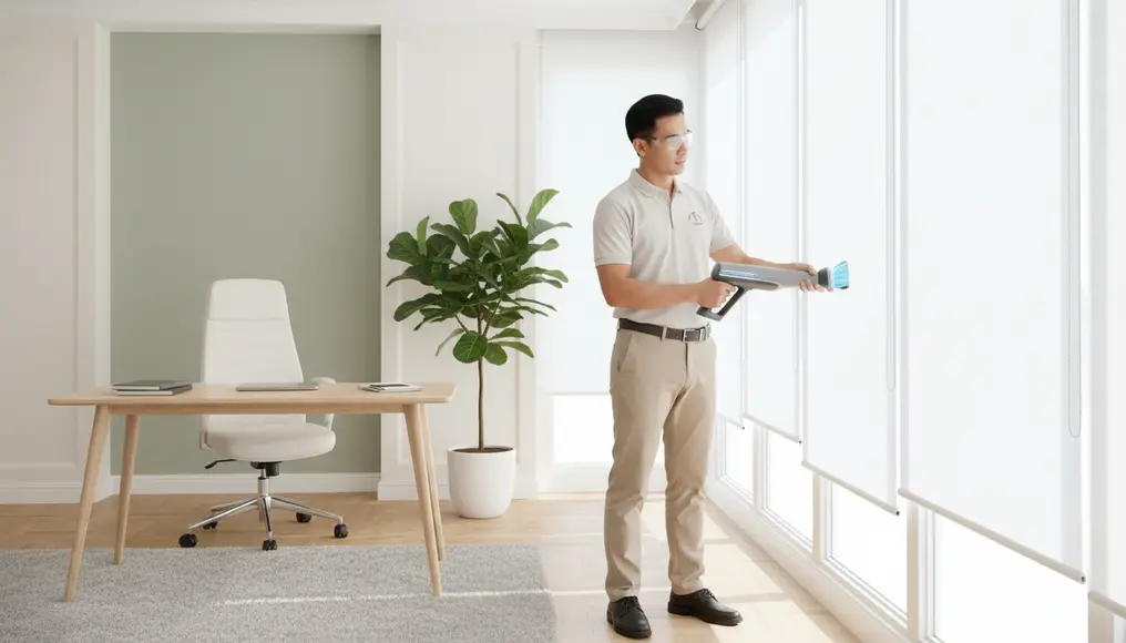 Jasa Pembersihan Khusus Tirai dan Gorden Kantor: Teknik Tanpa Turun