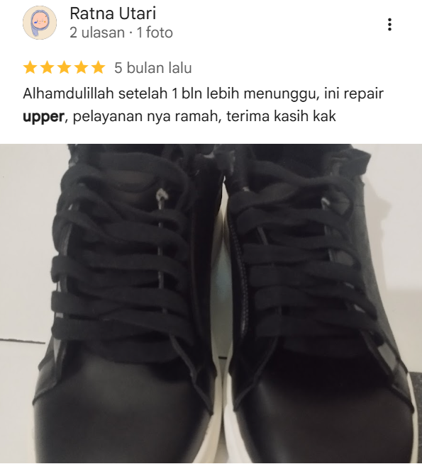 Rating Ulasan Pelanggan di Sneakershoot