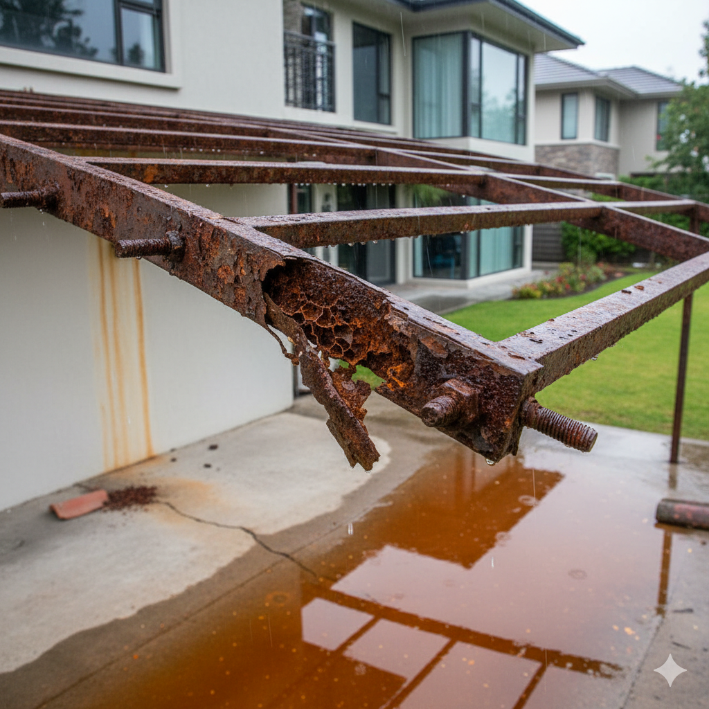 Bahaya Korosi: Karat dan Risiko Kegagalan Struktur Kanopi Besi