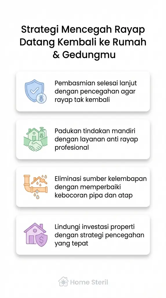 Strategi Mencegah Rayap Datang Kembali ke Rumah & Gedungmu