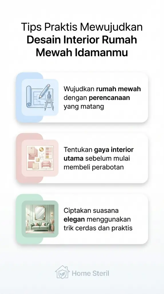 Tips Praktis Mewujudkan Desain Interior Rumah Mewah Idamanmu