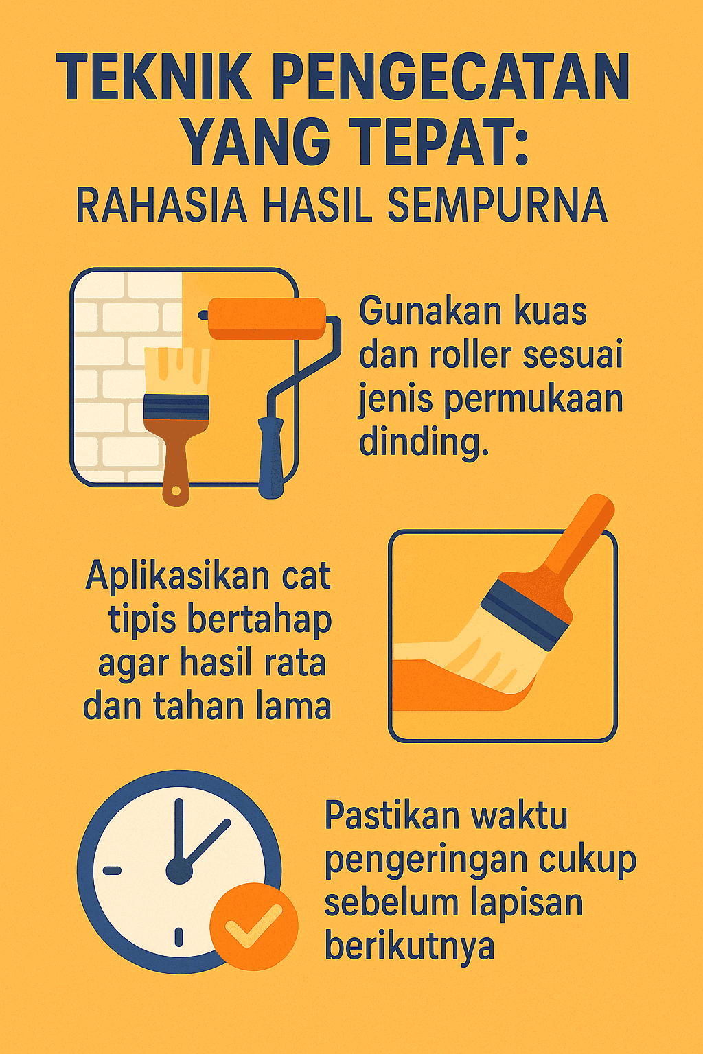 Infografik:Teknik Pengecatan Yang Tepat : Rahasia Hasil Sempurna