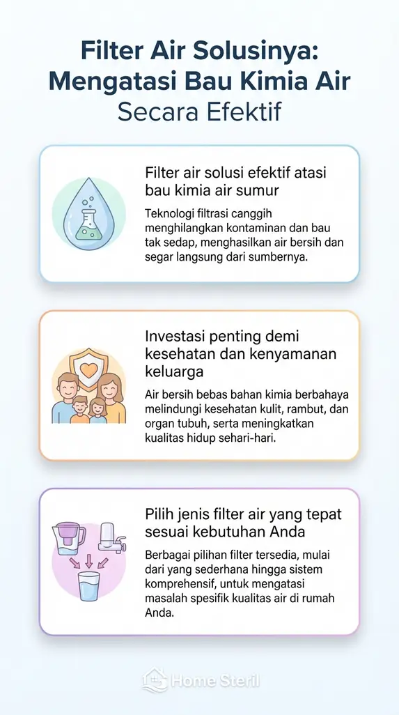 Filter Air Solusinya: Mengatasi Bau Kimia Air Secara Efektif