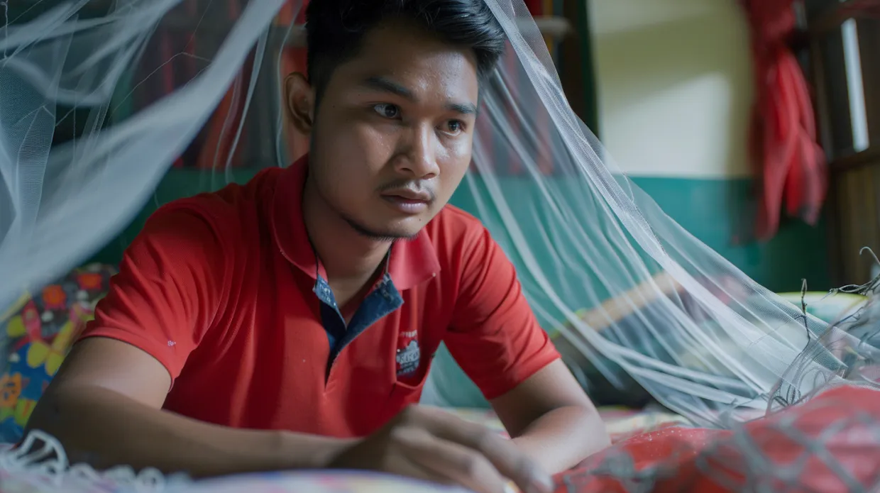 Pasang Kelambu di Tempat Tidur