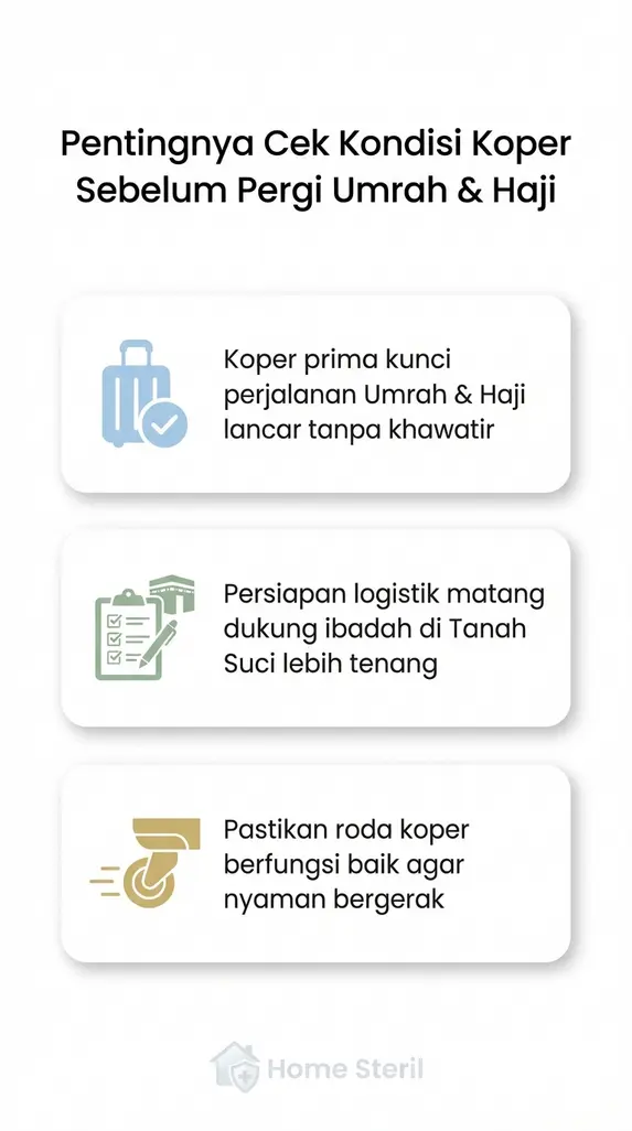 Pentingnya Cek Kondisi Koper Sebelum Pergi Umrah & Haji