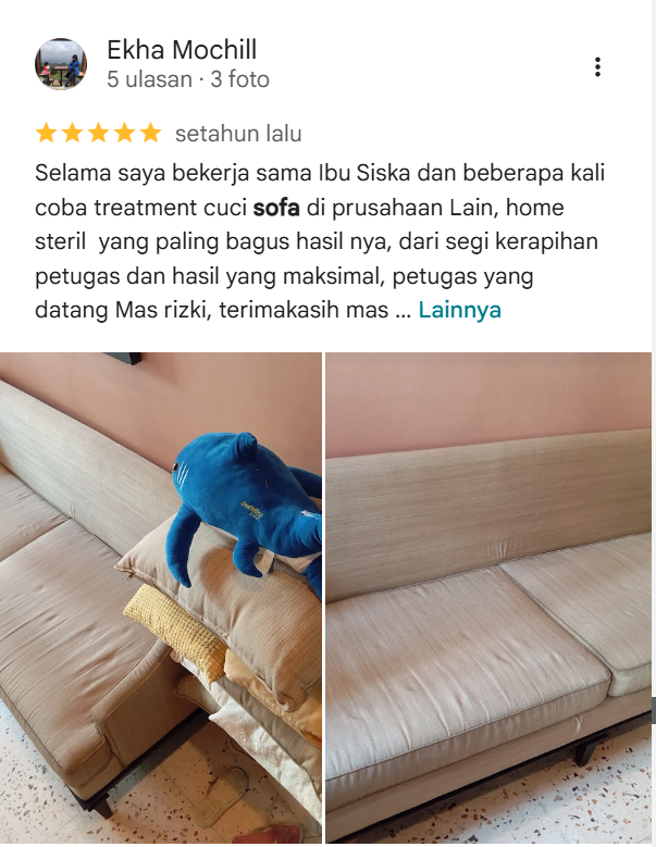 Testimoni Pelanggan Home Steril