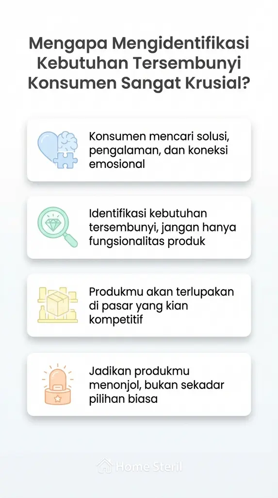 Mengapa Mengidentifikasi Kebutuhan Tersembunyi Konsumen Sangat Krusial?