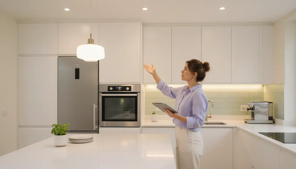 Menghitung Kebutuhan Pencahayaan Kitchen Set Ideal: Lampu, LED Strip, Under Cabinet