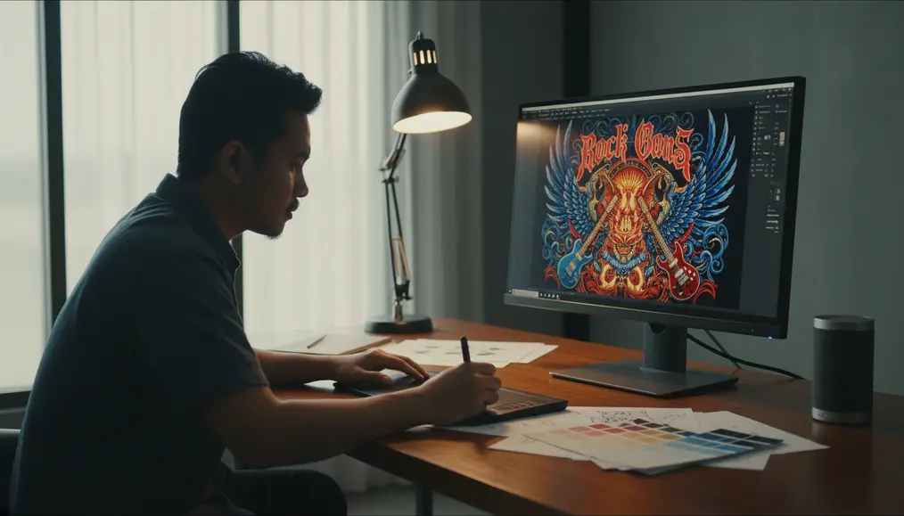 Merancang Desain Kaos Band yang Memukau di Era Digital