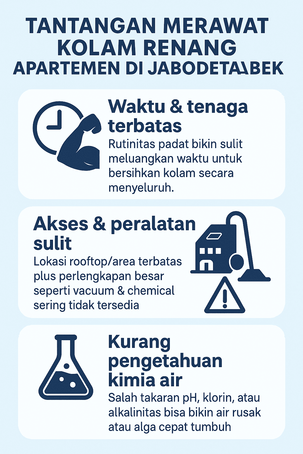 Tantangan Merawat Kolam Renang Apartemen di Jabodetabek