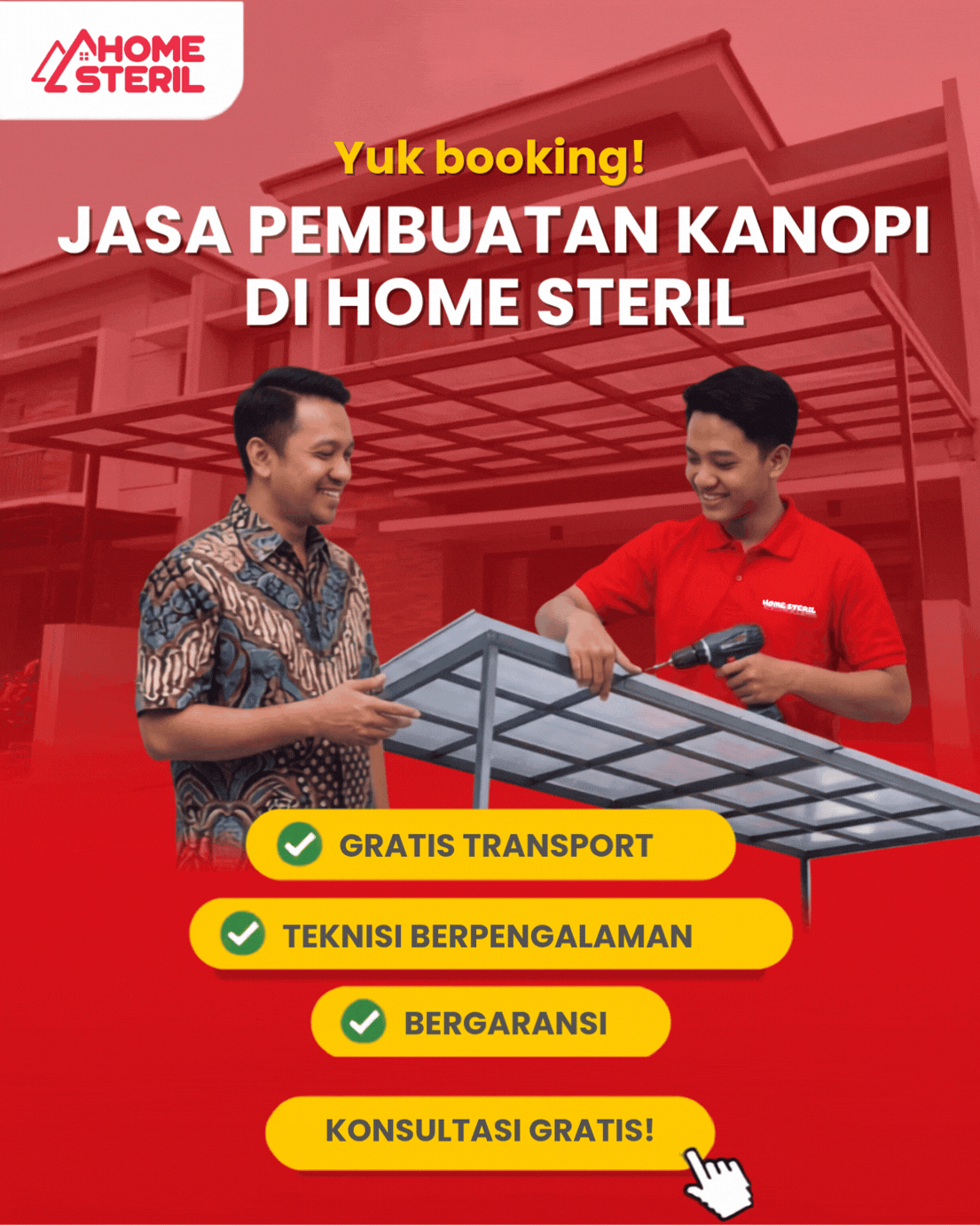 Jasa Pembuatan Kanopi di Homesteril.com