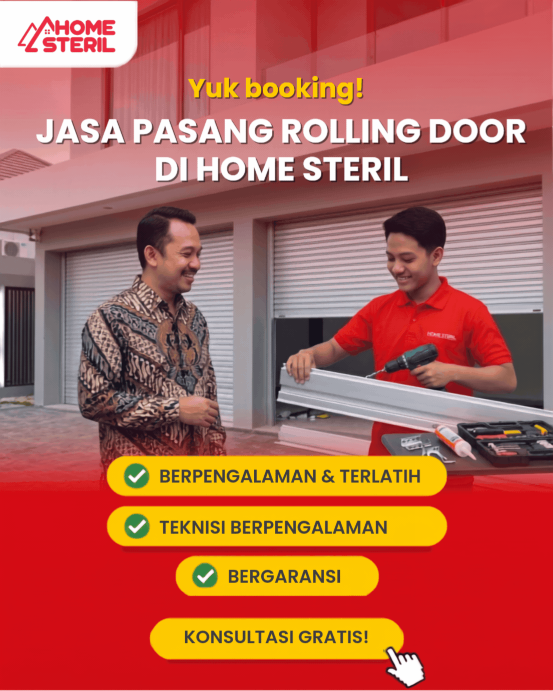 Jasa Pasang Rolling Door di Homesteril.com