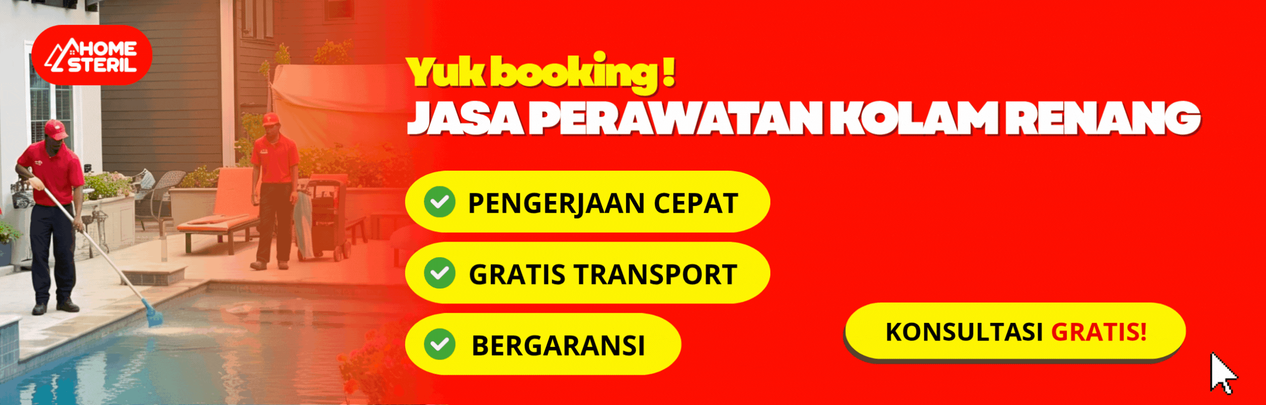 Jasa Perawatan Kolam Renang di Home Steril