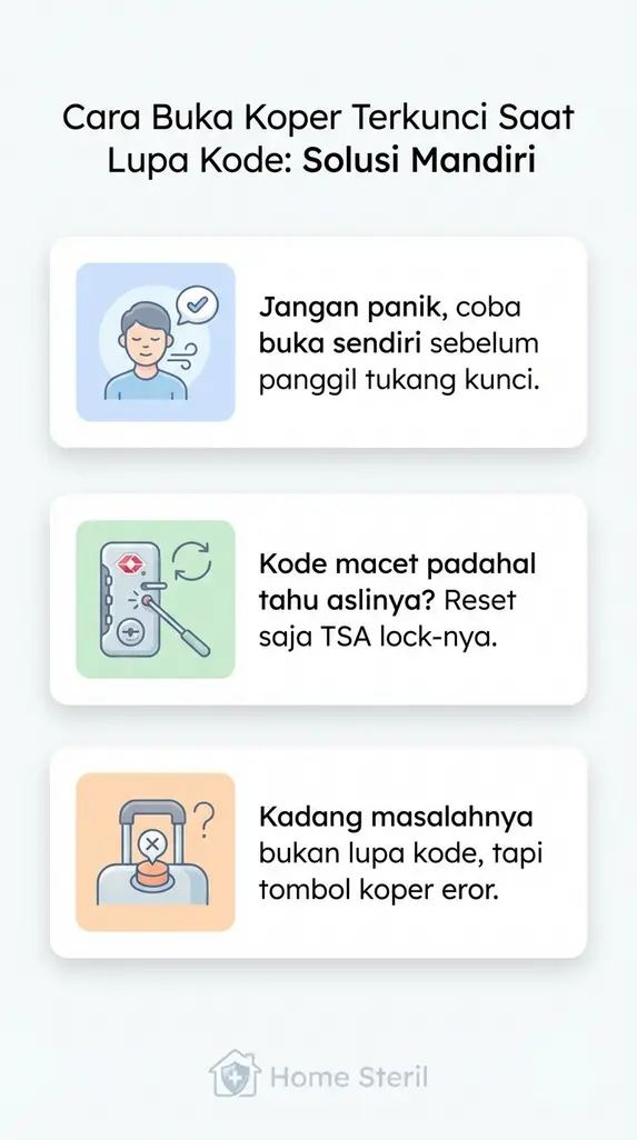 Cara Buka Koper Terkunci Saat Lupa Kode: Solusi Mandiri