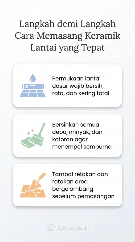 Langkah demi Langkah Cara Memasang Keramik Lantai yang Tepat