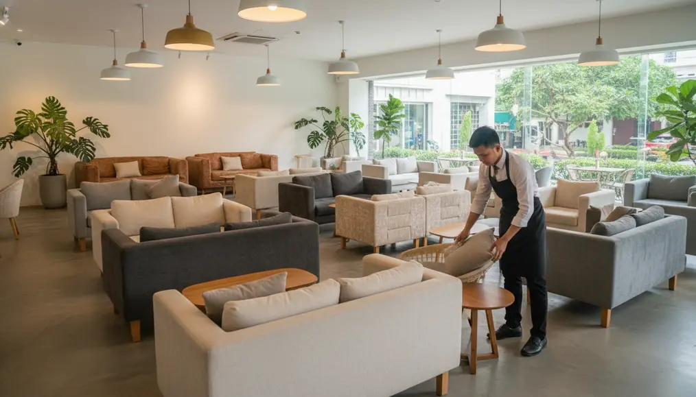Pentingnya Pembersihan Rutin Furnitur Resto