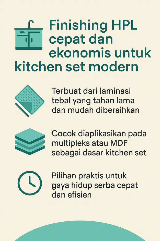 Finishing HPL: Pilihan Modern dan Praktis untuk Kitchen Set Kamu