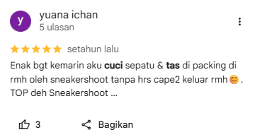 Ulasan Positif tentang Jasa Cuci Tas Jakarta Timur